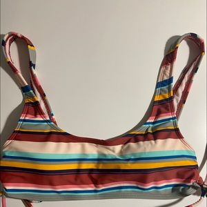striped bikini top